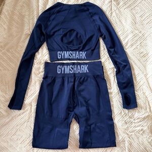 Gymshark Navy Blue Seamless Set
